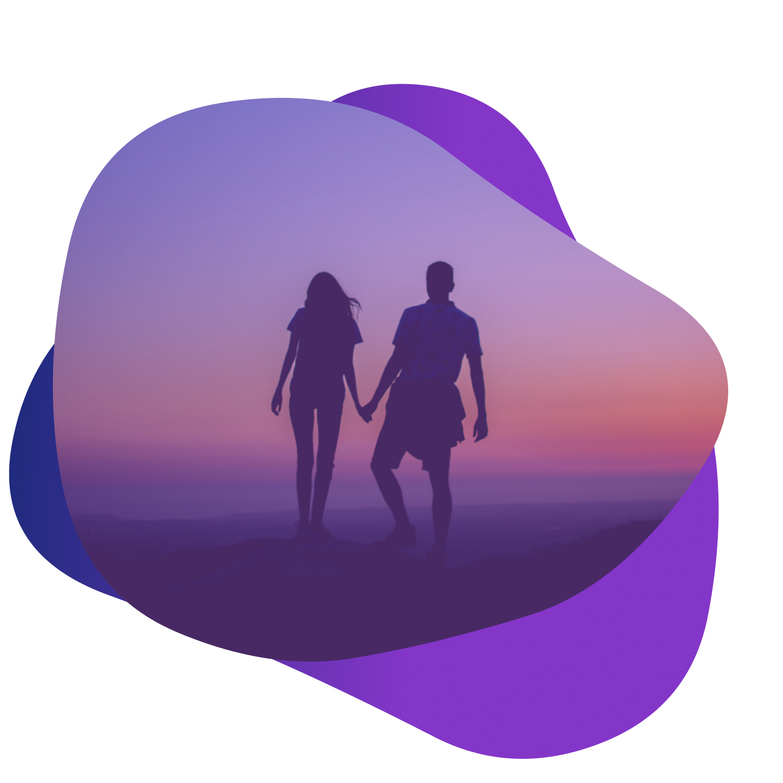 Spotted app: image of two people holding hands